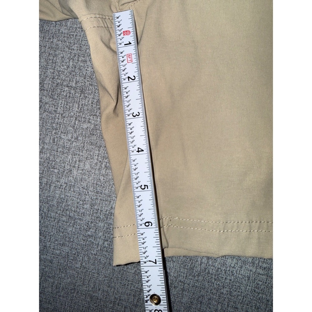 Eddie Bauer Womens Horizon Guide Chino Shorts Tan Beige Size 12 Hiking Outdoor - Picture 9 of 10